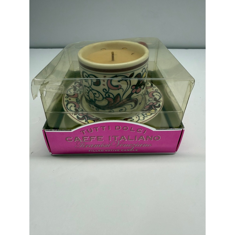 Tutti Dolci Tiramisu Veneziano Caffe Italiano Votive Candle Cup